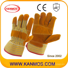 Patched Palm Seguridad Industrial Guantes de trabajo de cuero genuino (11006-1)